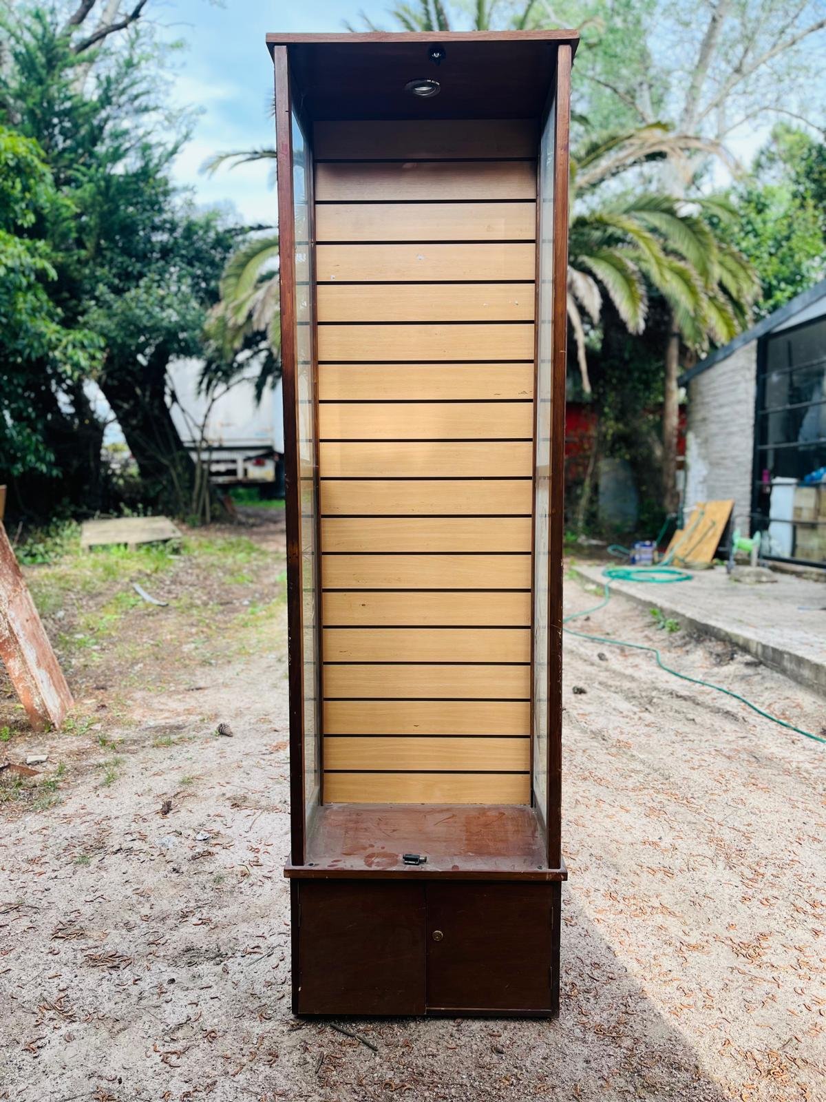 Vitrina Exhibidora de Madera con Iluminación
