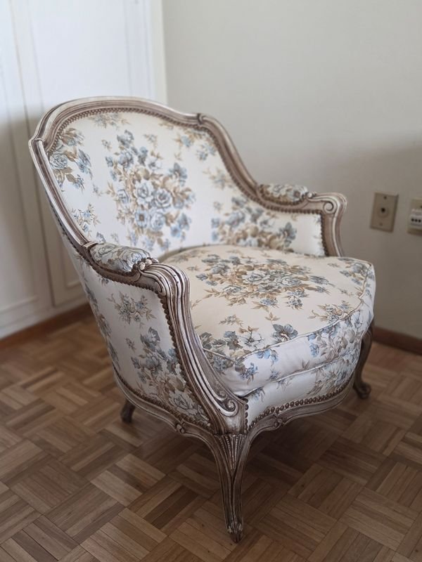 Sillón frances de estilo Luis XV en excelente estado - imagen 5