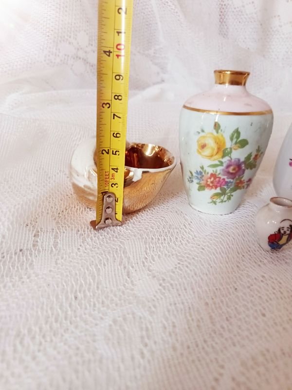 Colección de miniaturas de porcelana antigua, incluyendo un artículo Limoges - imagen 14