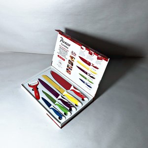 Lote anterior: Juego de 5 Cuchillos y Pelador Picasso Germina con Hojas de Colores y Estuche