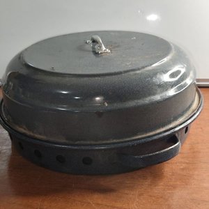Horno Esmaltado Redondo con Tapa y Base Perforada - imagen 3