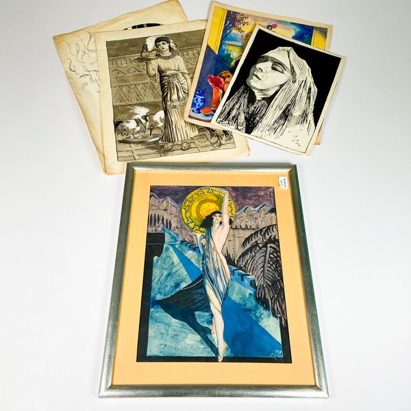 Lote anterior: Colección de arte y postales acuarelas