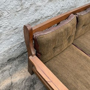 Juego de Sillones de Madera con Almohadones Marrones - imagen 7