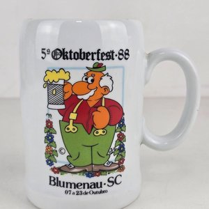 Jarra de Cerveza Coleccionable Oktoberfest Blumenau Schmidt Porcelana - imagen 2