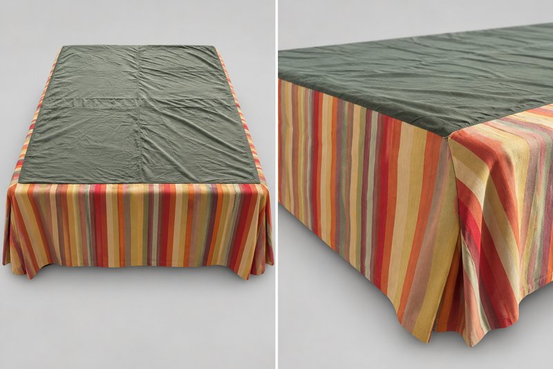 Cubrecama "Pollera" 2 Plazas - Medidas 188x160 cm