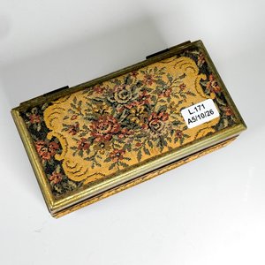 Cofre joyero musical tapa forrada, funciona 16 x 8 cm - imagen 3