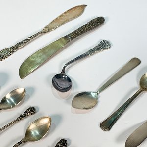Conjunto de 15 Piezas de Metal para Postre y Untar - imagen 2