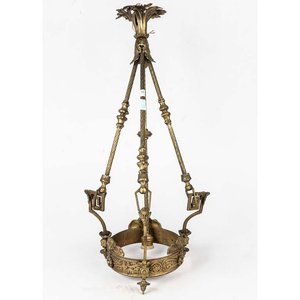 Lote anterior: Colgante Art Decó de Bronce, Una Luz (Sin Pantalla)