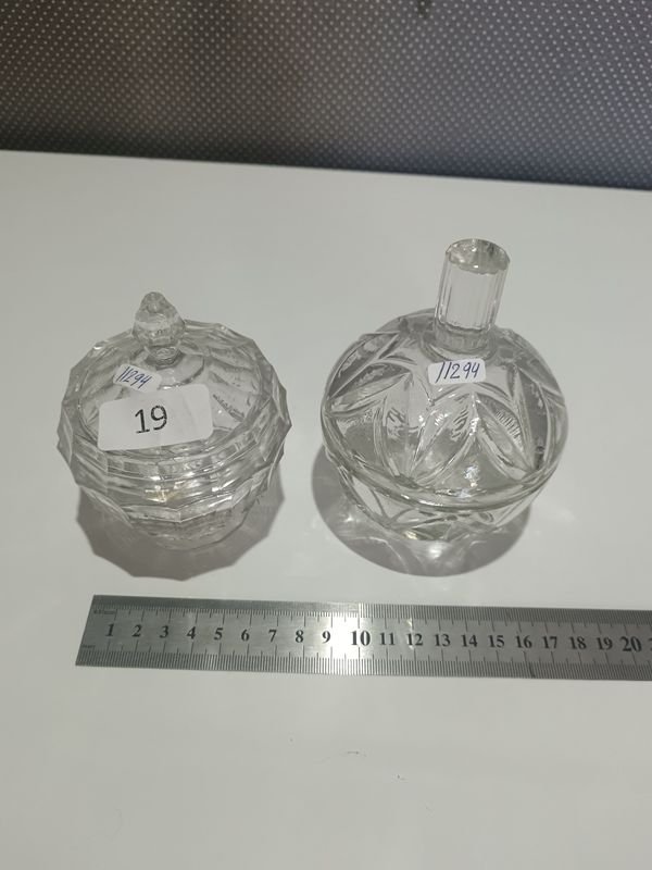 Dos carameleras de vidrio para decoración - imagen 1
