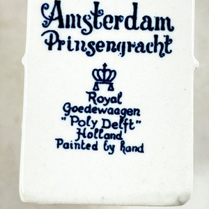 Figura Casa Holandesa Royal Goedewaagen "Poly Delft" Porcelana Pintada a Mano - imagen 4