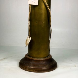 Lámpara de Mesa Vintage en Bronce y Madera - imagen 4