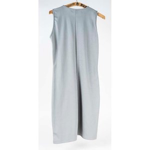 Vestido Gris Viablu con Botones Laterales Talle G - imagen 2