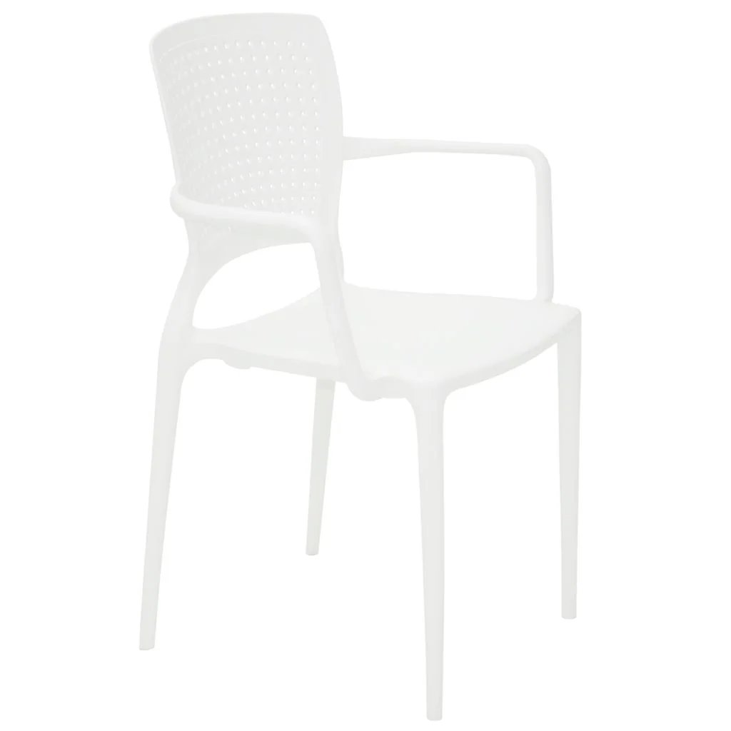 Juego de 2 Sillas Safira Blancas Modernas