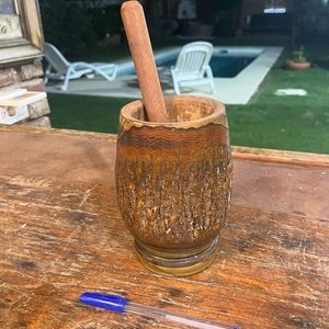 Mortero de Madera Artesanal con Mazo - imagen 3