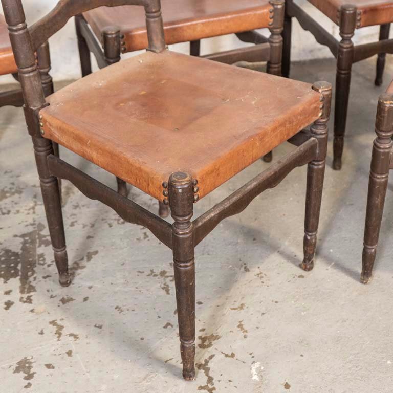 Sillas españolas con asientos de suela, manchados y detalles en el lustre - imagen 2