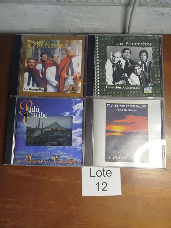 Lote de 4 CDs Originales: Los Fronterizos, Padún del Caribe y El Payador Perseguido - imagen 1