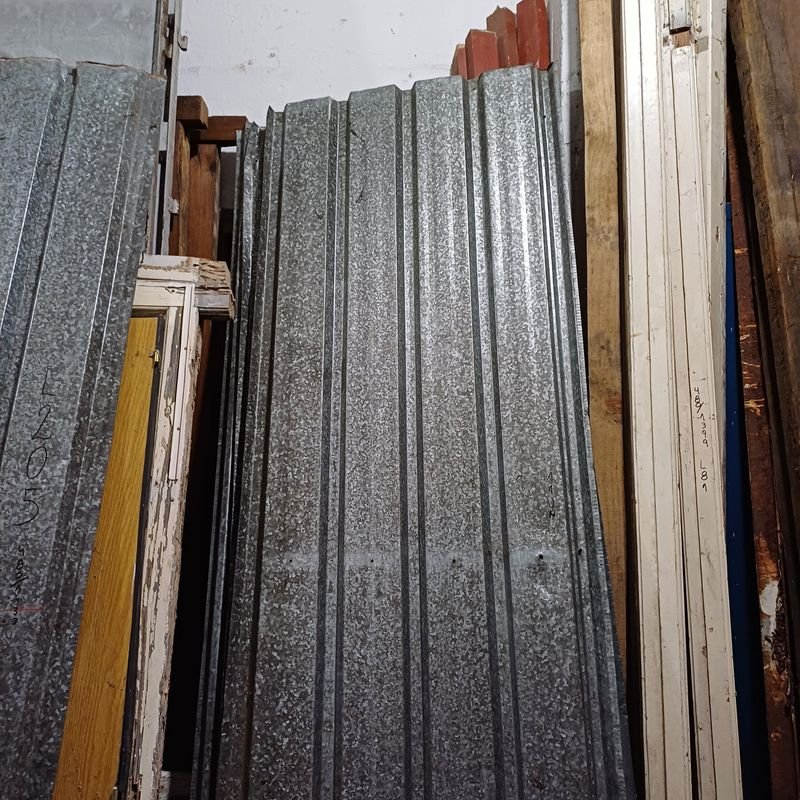 Chapas de acero galvanizado trapezoidales en buen estado - imagen 4