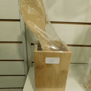 Set de cucharones y cubiertos de madera en caja - imagen 2