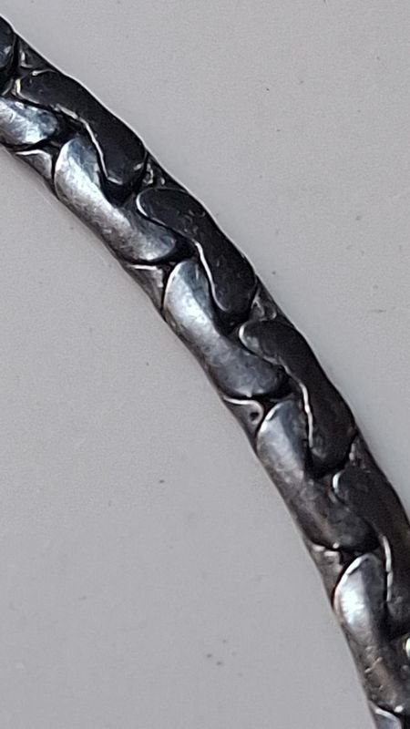 Cadena de plata con anillos larga - imagen 6