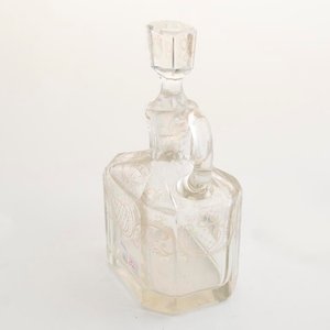 Botellón de Cristal Hialino Tallado con Tapón y Asa - 25cm - imagen 2