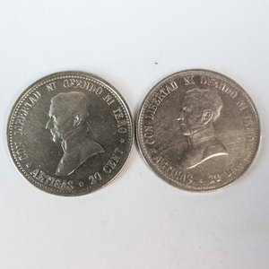 Moneda de Plata Uruguaya 20 Centésimos de 1920 - imagen 1