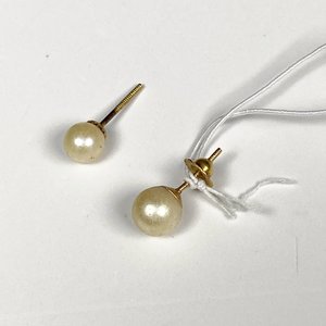 Par de Caravanas de Oro 18k con Perlas de Cultivo - imagen 3