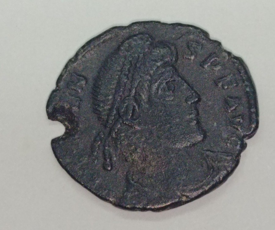 Moneda Romana Antigua Follis de Valentiniano I