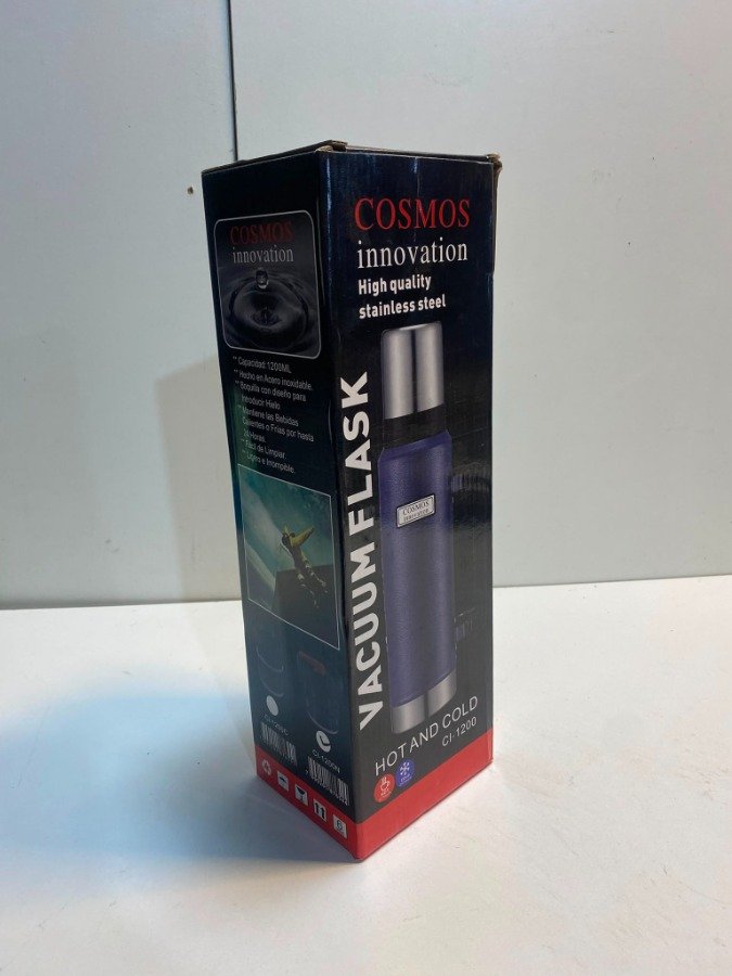 Termo Cosmo de Acero Inoxidable Azul 1.2L