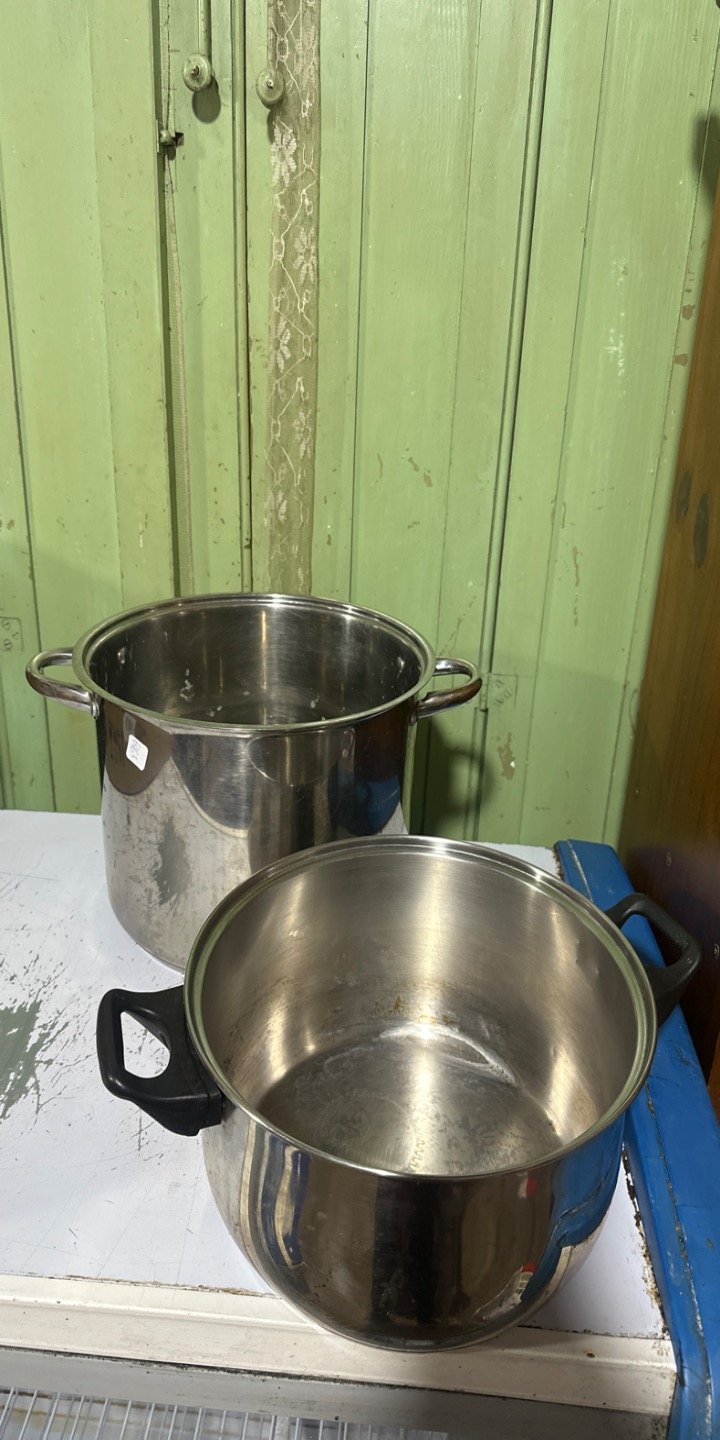Set de 2 Ollas de Acero Inoxidable