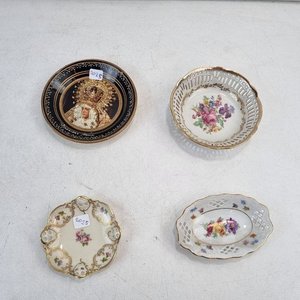 Set de 4 Platillos Decorativos de Porcelana Alemana Rosenthal y Eisenberg - imagen 3