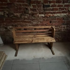 Banco de Madera Rústico con Respaldo - imagen 5