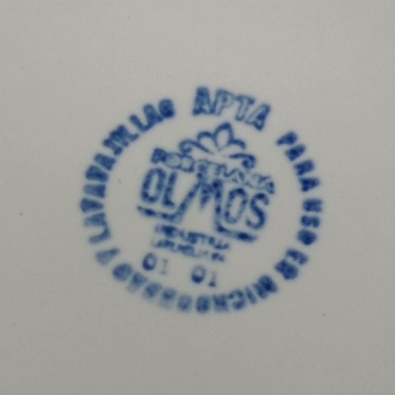 Platos de porcelana Olmos con publicidad de La Casa Violeta - imagen 4