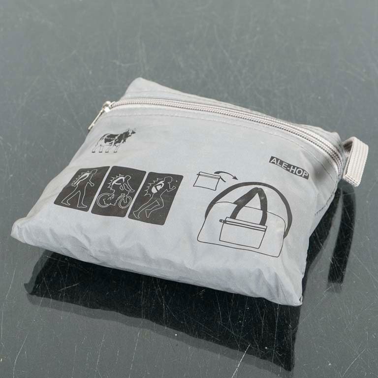 Bolso Plegable Reflectivo Gris Marca ALE-HOP
