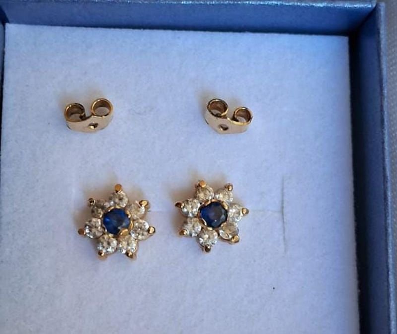 Joyas de Oro con Zafiro Azul y Esmeralda - imagen 2