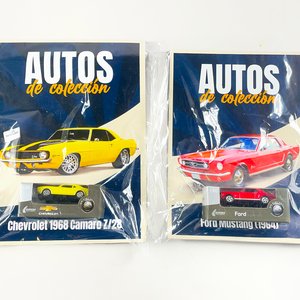 Lote anterior: Dos Autos a Escala 1/60: Chevrolet 1968 Camaro y Ford Mustang 1964