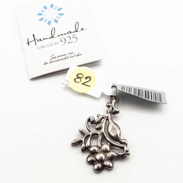 Dije de Plata "Flor" Hecho en Uruguay - imagen 1