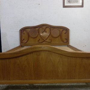 Cama de 2 Plazas con Respaldo Estilizado en Petiribí y Esterillas - imagen 6