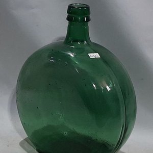 Botellón de Vidrio Verde y Velero Azul - imagen 3