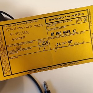 Auriculares de Piloto Astrocom Americano con Micrófono de Garganta - imagen 4