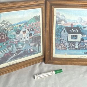 Set de 2 Cuadros con Marco de Madera y Vidrio - imagen 2