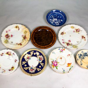 Siete Platos de Porcelana Inglesa "Cauldon China" - imagen 2