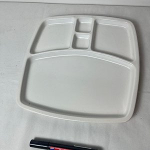 Copetinero de Loza Blanca con 4 Compartimentos - imagen 4