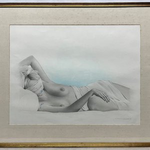 Obra de Oscar Larroca: "Sin Título" en Carbonilla, 50 x 65 cm - imagen 2