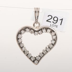 Lote anterior: Colgante Corazón Oro 18k con Brillantes