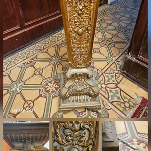 Busto de Mujer "Firenze" y Pedestal Decorativo Estilo Barroco - imagen 1