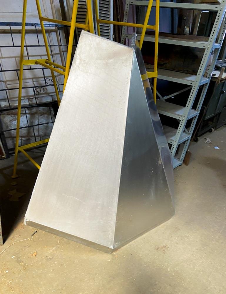 Frente de Campana de Acero Inoxidable 120 cm Alto