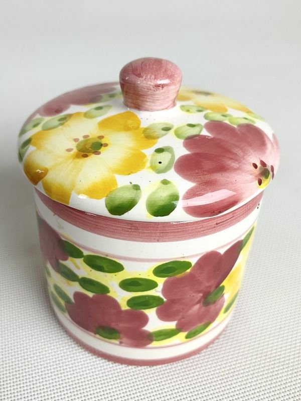 Potes de cerámica con diseños florales - imagen 4