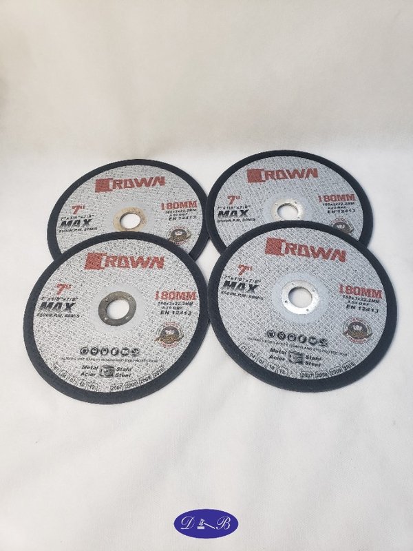 Discos de Corte Crown 7" para Metal y Acero Inoxidable