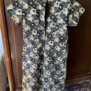 Vestido Vintage Brocado Estilo Recto con Estrellas y Flores Metálicas - imagen 4