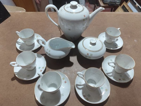 Juego de Café Porcelana KPM Krister Alemania